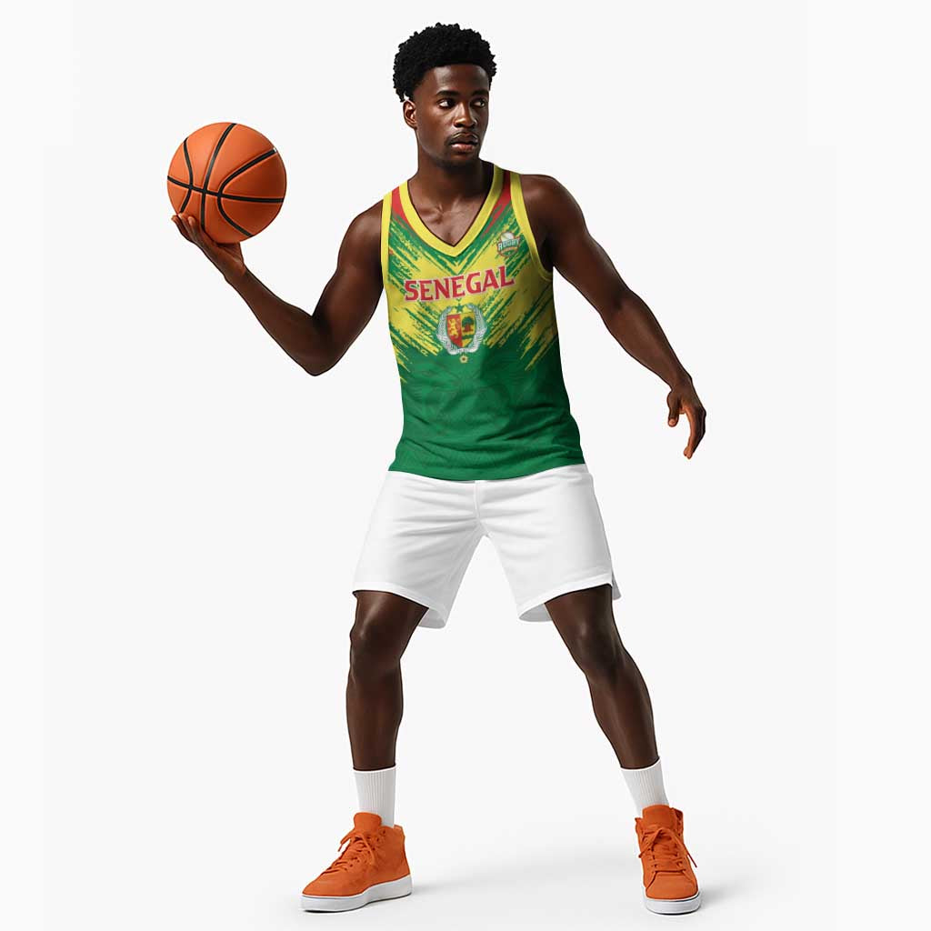 Senegal Rugby Custom Basketball Jersey Go Go Go ! LT15