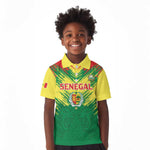 Senegal Rugby Custom Kid Polo Shirt Go Go Go !