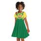 Senegal Rugby Custom Kid Short Sleeve Dress Go Go Go !