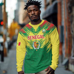 Senegal Rugby Custom Long Sleeve Shirt Go Go Go !