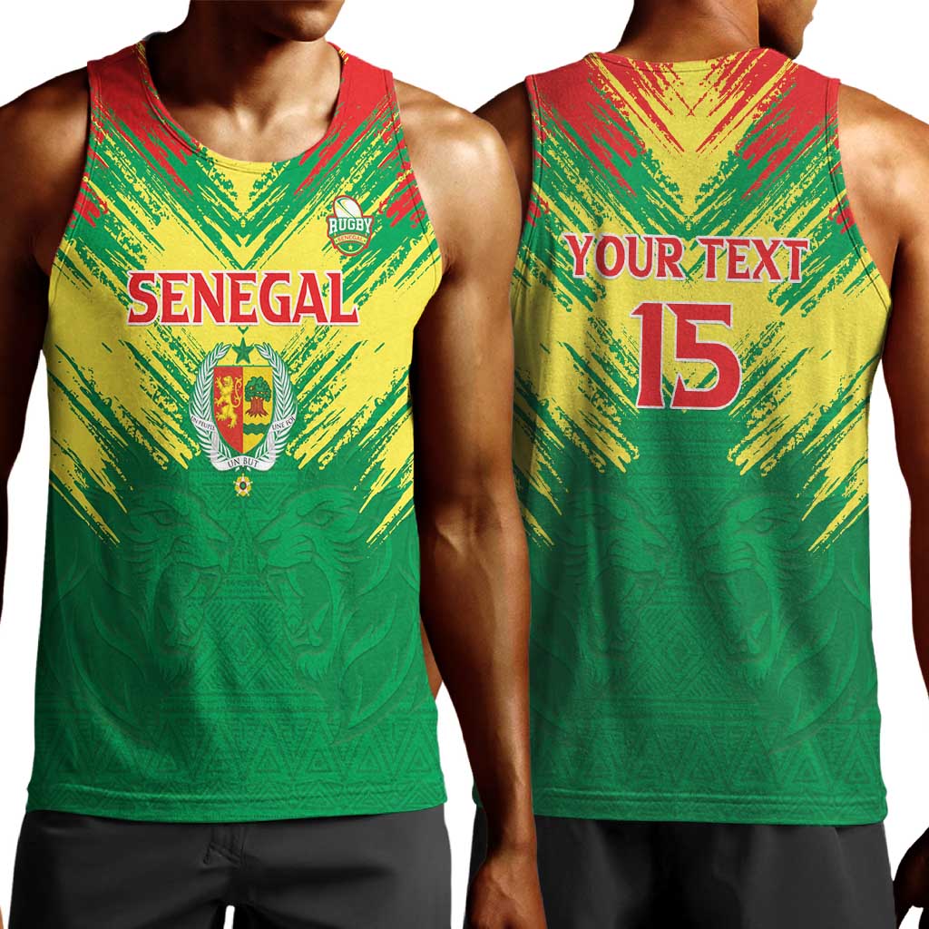 Senegal Rugby Custom Men Tank Top Go Go Go !