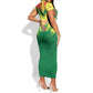 Senegal Rugby Custom Short Sleeve Bodycon Dress Go Go Go ! LT15