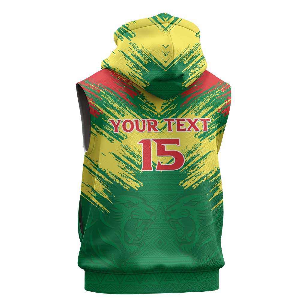 Senegal Rugby Custom Sleeveless Hoodie Go Go Go ! - African Pride