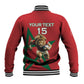 Morocco Rugby Custom Baseball Jacket Come On Atlas Lions