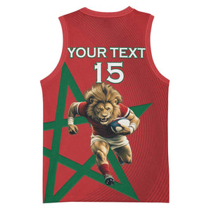 Morocco Rugby Custom Basketball Jersey Come On Atlas Lions LT15