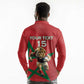 Morocco Rugby Custom Long Sleeve Polo Shirt Come On Atlas Lions