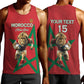 Morocco Rugby Custom Men Tank Top Come On Atlas Lions
