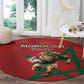 Morocco Rugby Custom Round Carpet Come On Atlas Lions
