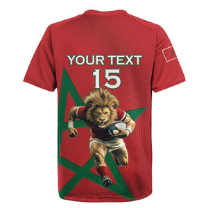 Morocco Rugby Custom Rugby Jersey Come On Atlas Lions