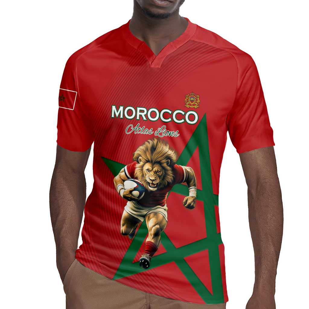 Morocco Rugby Custom Rugby Jersey Come On Atlas Lions