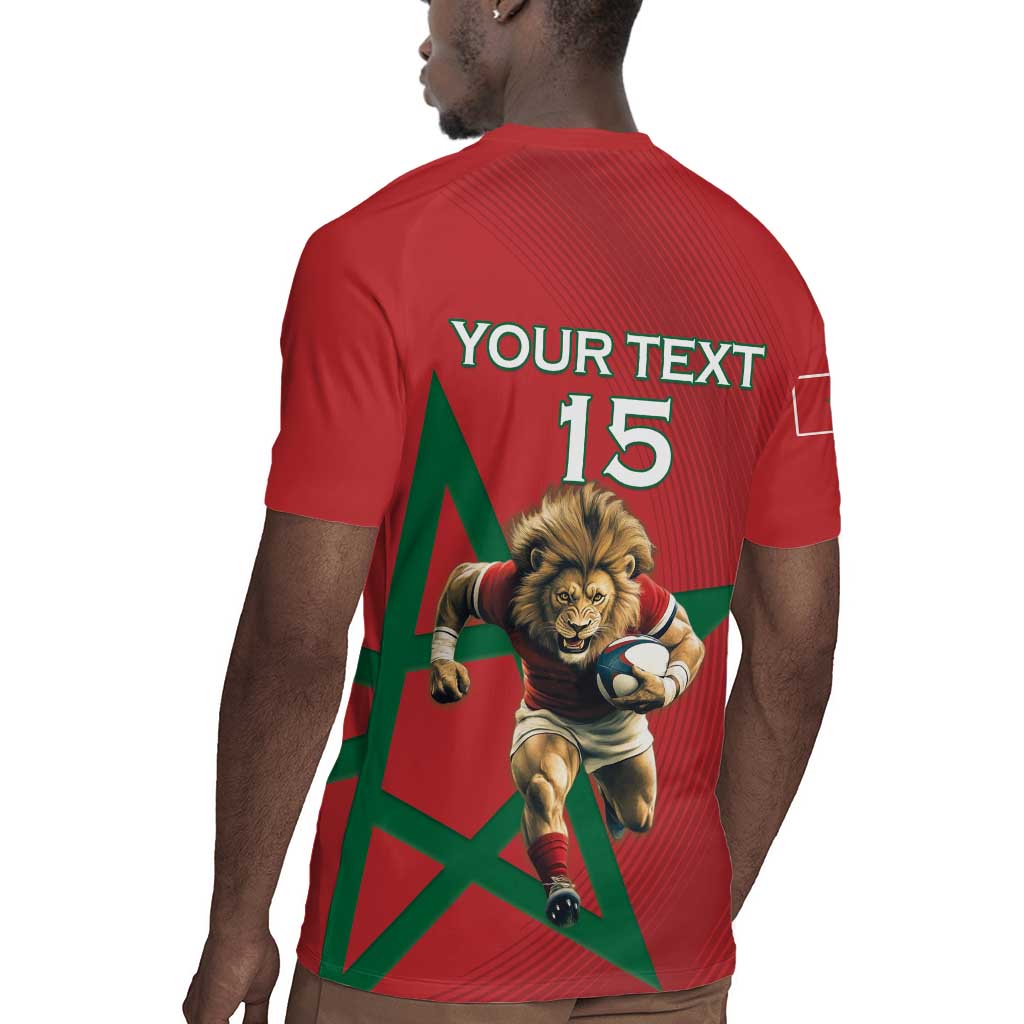 Morocco Rugby Custom Rugby Jersey Come On Atlas Lions
