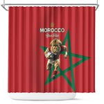 Morocco Rugby Custom Shower Curtain Come On Atlas Lions