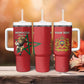 Morocco Rugby Custom Tumbler With Handle Come On Atlas Lions