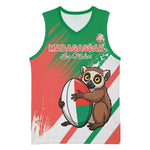 Madagascar Rugby Custom Basketball Jersey Allez Les Makis LT15