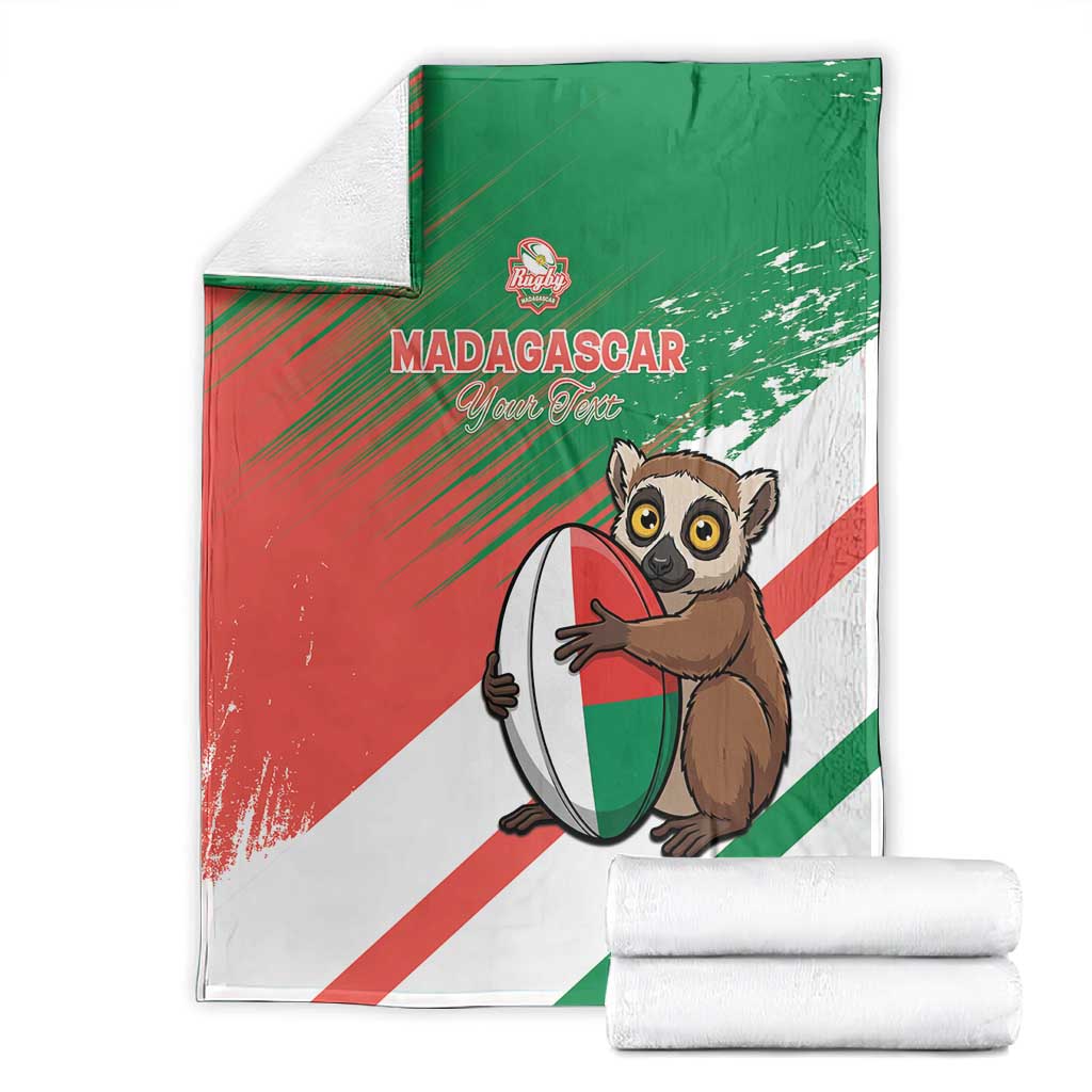 Madagascar Rugby Custom Blanket Allez Les Makis - African Pride