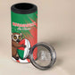 Madagascar Rugby Custom 4 in 1 Can Cooler Tumbler Allez Les Makis - African Pride