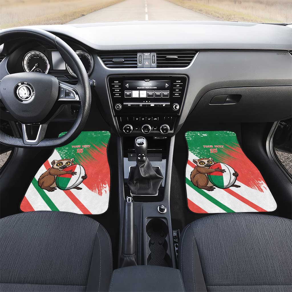 Madagascar Rugby Custom Car Mats Allez Les Makis - African Pride