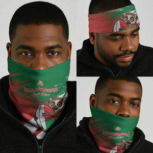 Madagascar Rugby Custom Neck Gaiter Allez Les Makis LT15