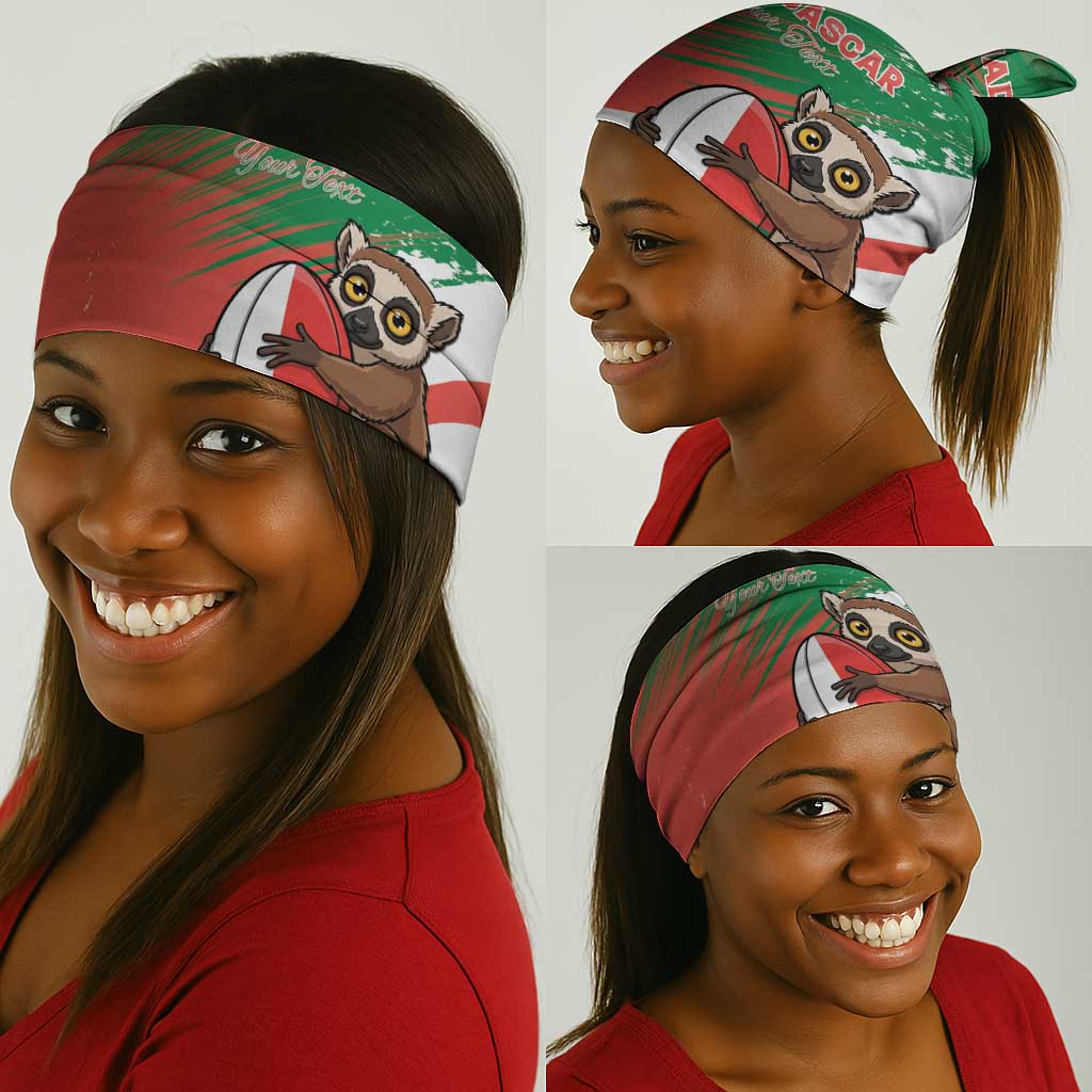 Madagascar Rugby Custom Neck Gaiter Allez Les Makis LT15