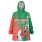 Madagascar Rugby Custom Wearable Blanket Hoodie Allez Les Makis - African Pride
