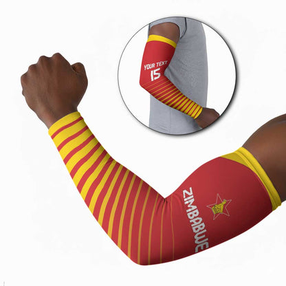 Custom Zimbabwe Cricket Arm Sleeves Go Chevrons Go