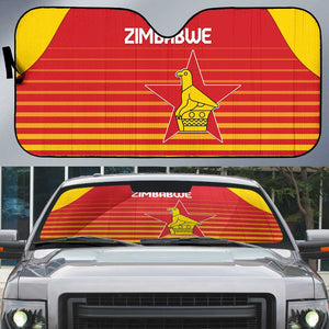 Zimbabwe Cricket Auto Sun Shade Go Chevrons Go