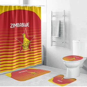 Zimbabwe Cricket Bathroom Set Go Chevrons Go