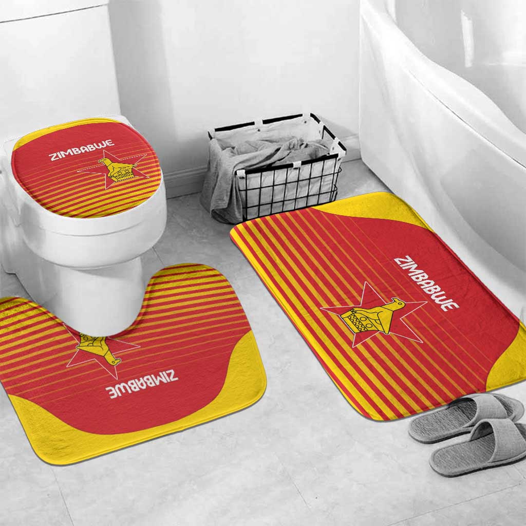 Zimbabwe Cricket Bathroom Set Go Chevrons Go
