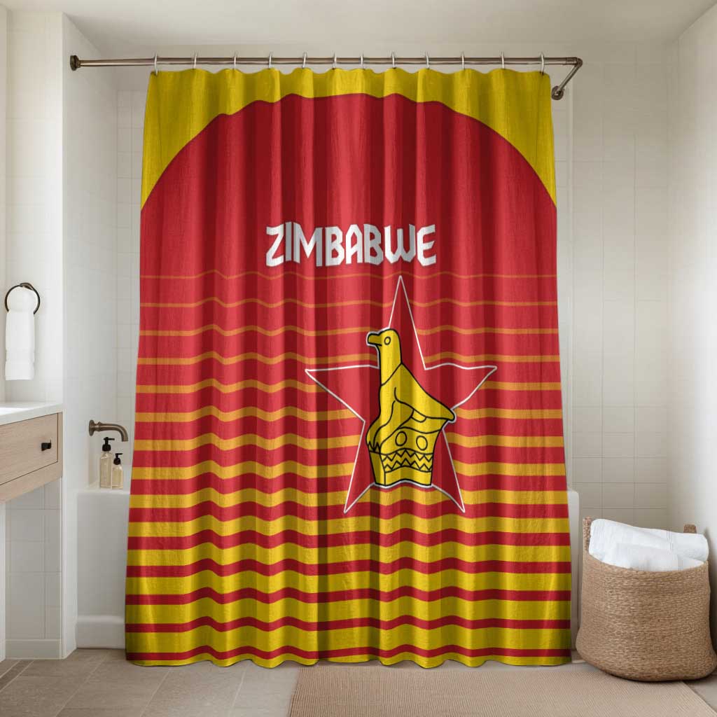 Zimbabwe Cricket Bathroom Set Go Chevrons Go