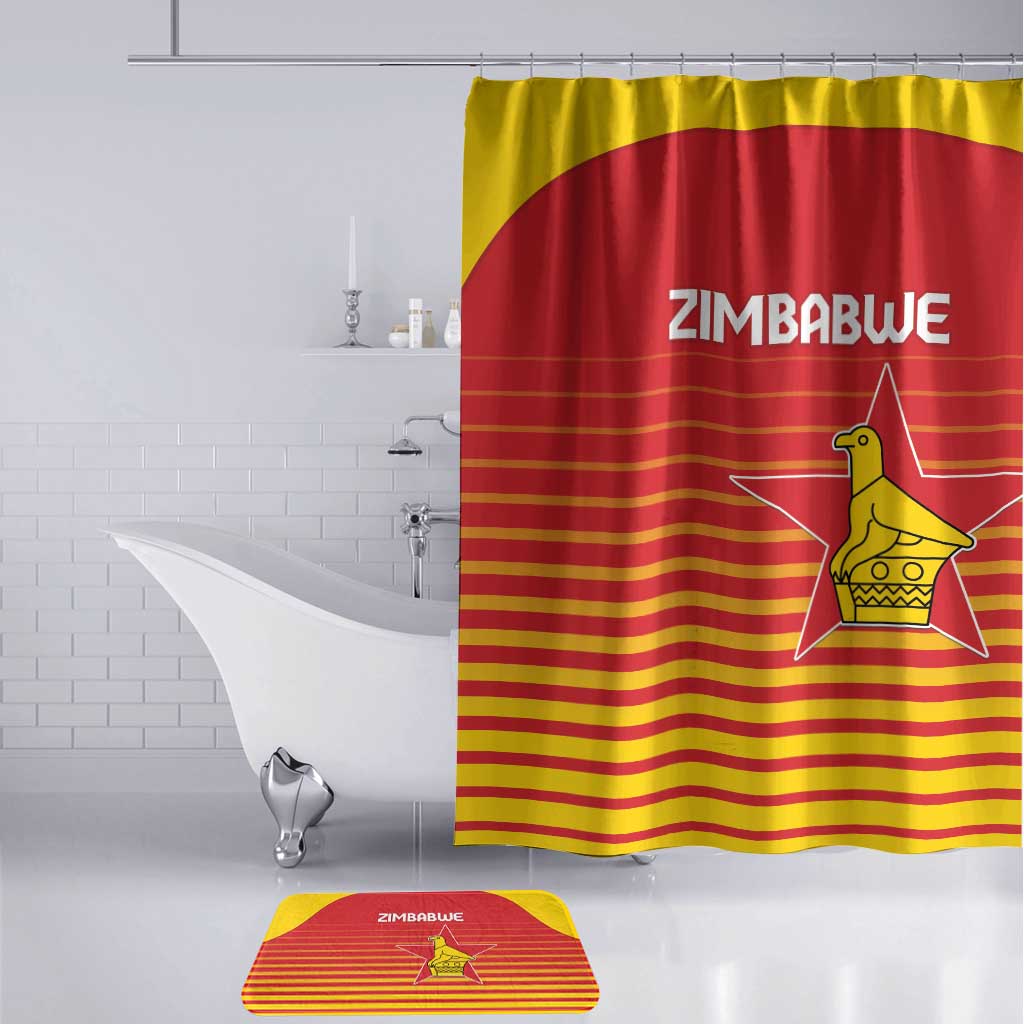 Zimbabwe Cricket Bathroom Set Go Chevrons Go