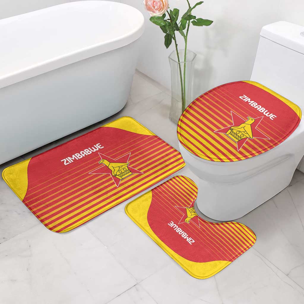Zimbabwe Cricket Bathroom Set Go Chevrons Go