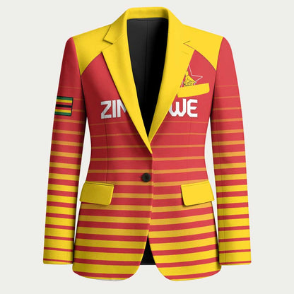 Custom Zimbabwe Cricket Blazer Go Chevrons Go