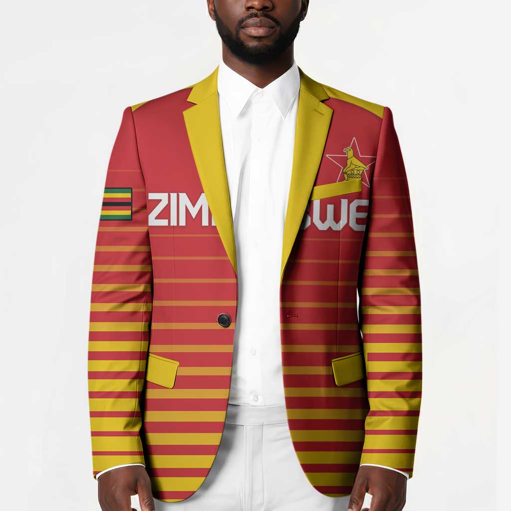 Custom Zimbabwe Cricket Blazer Go Chevrons Go