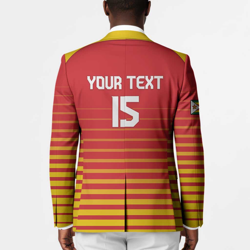 Custom Zimbabwe Cricket Blazer Go Chevrons Go