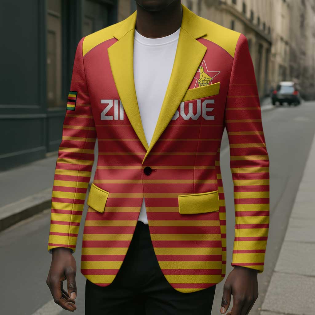 Custom Zimbabwe Cricket Blazer Go Chevrons Go