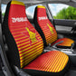 Zimbabwe Cricket Car Seat Cover Come On Chevrons - African Pride