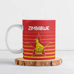 Custom Zimbabwe Cricket Ceramic Mug Go Chevrons Go