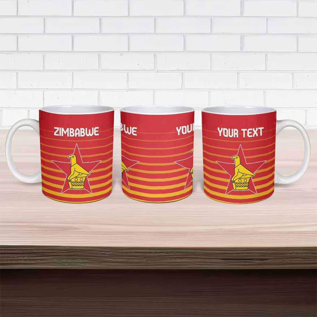 Custom Zimbabwe Cricket Ceramic Mug Go Chevrons Go