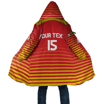 Custom Zimbabwe Cricket Cloak Go Chevrons Go