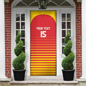 Custom Zimbabwe Cricket Door Cover Go Chevrons Go