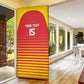 Custom Zimbabwe Cricket Door Cover Go Chevrons Go