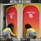 Custom Zimbabwe Cricket Door Cover Go Chevrons Go