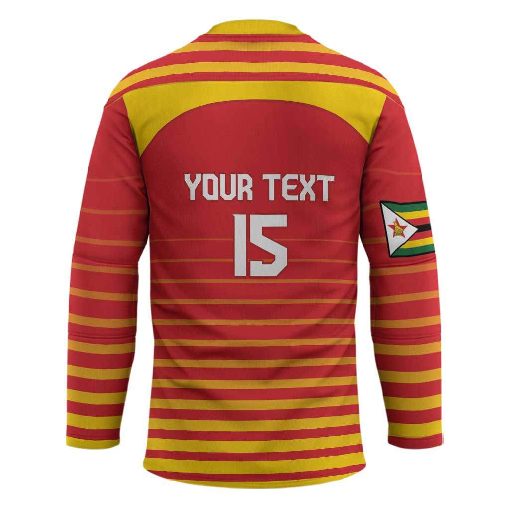Custom Zimbabwe Cricket Hockey Jersey Go Chevrons Go