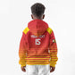 Custom Zimbabwe Cricket Kid Hoodie Come On Chevrons - African Pride