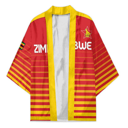 Custom Zimbabwe Cricket Kimono Go Chevrons Go