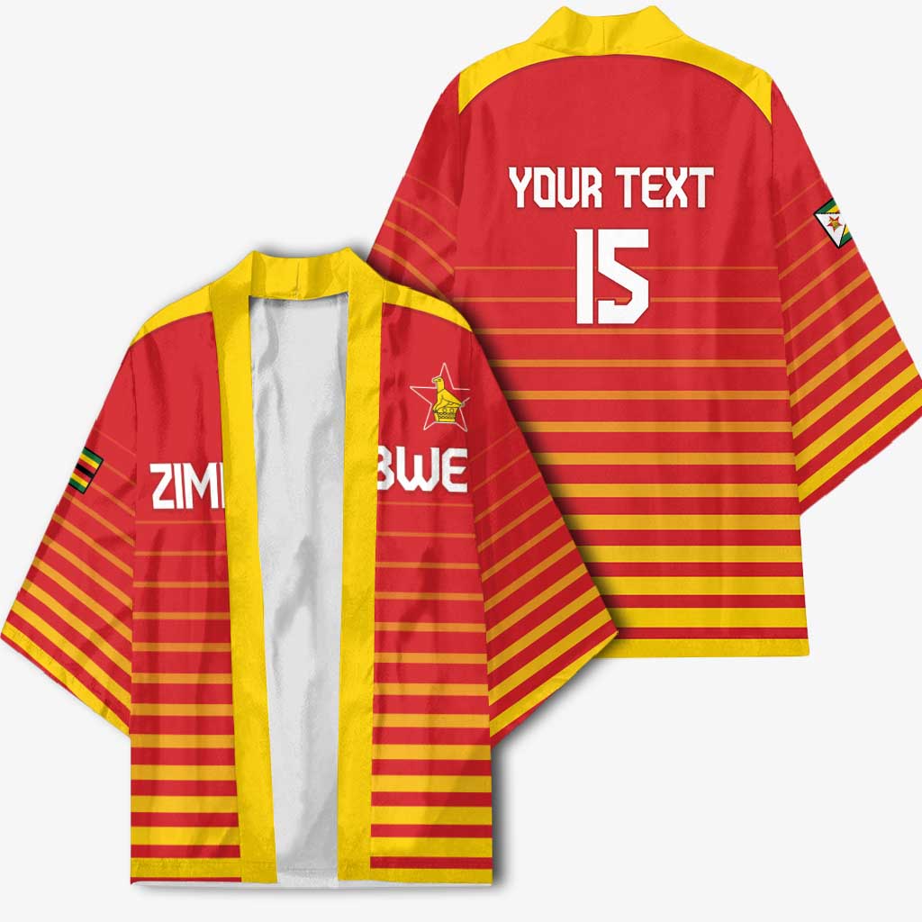 Custom Zimbabwe Cricket Kimono Go Chevrons Go