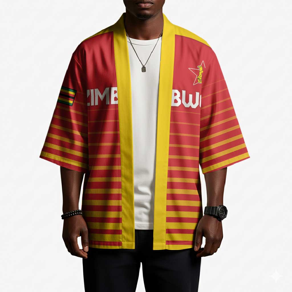 Custom Zimbabwe Cricket Kimono Go Chevrons Go