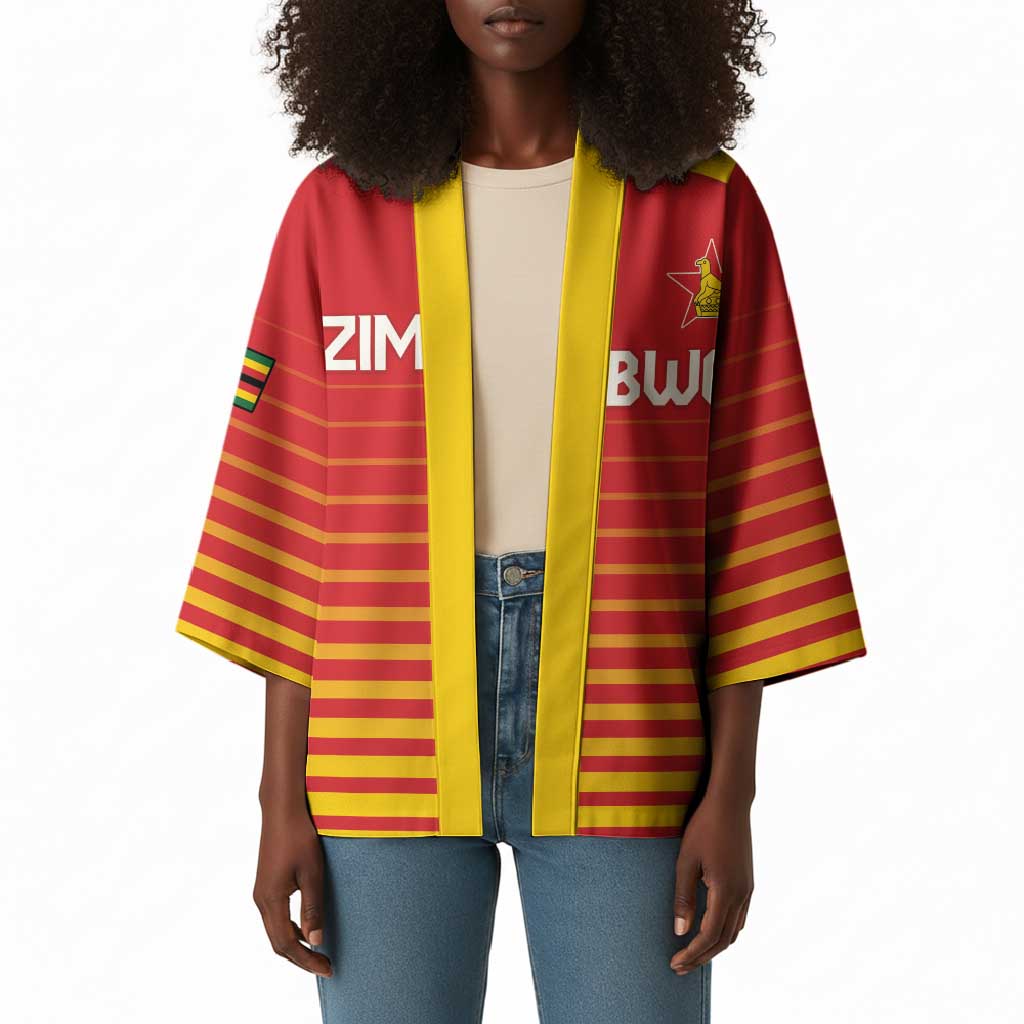 Custom Zimbabwe Cricket Kimono Go Chevrons Go