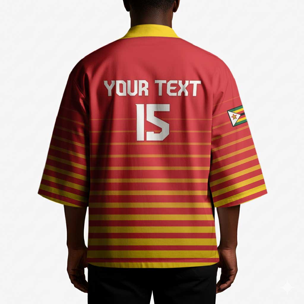 Custom Zimbabwe Cricket Kimono Go Chevrons Go
