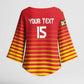 Custom Zimbabwe Cricket Kimono Sleeve Blouse Go Chevrons Go